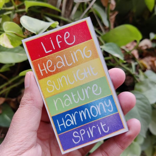 Life-Healing-Sunlight-Nature-Harmony-Spirit fridge magnet
